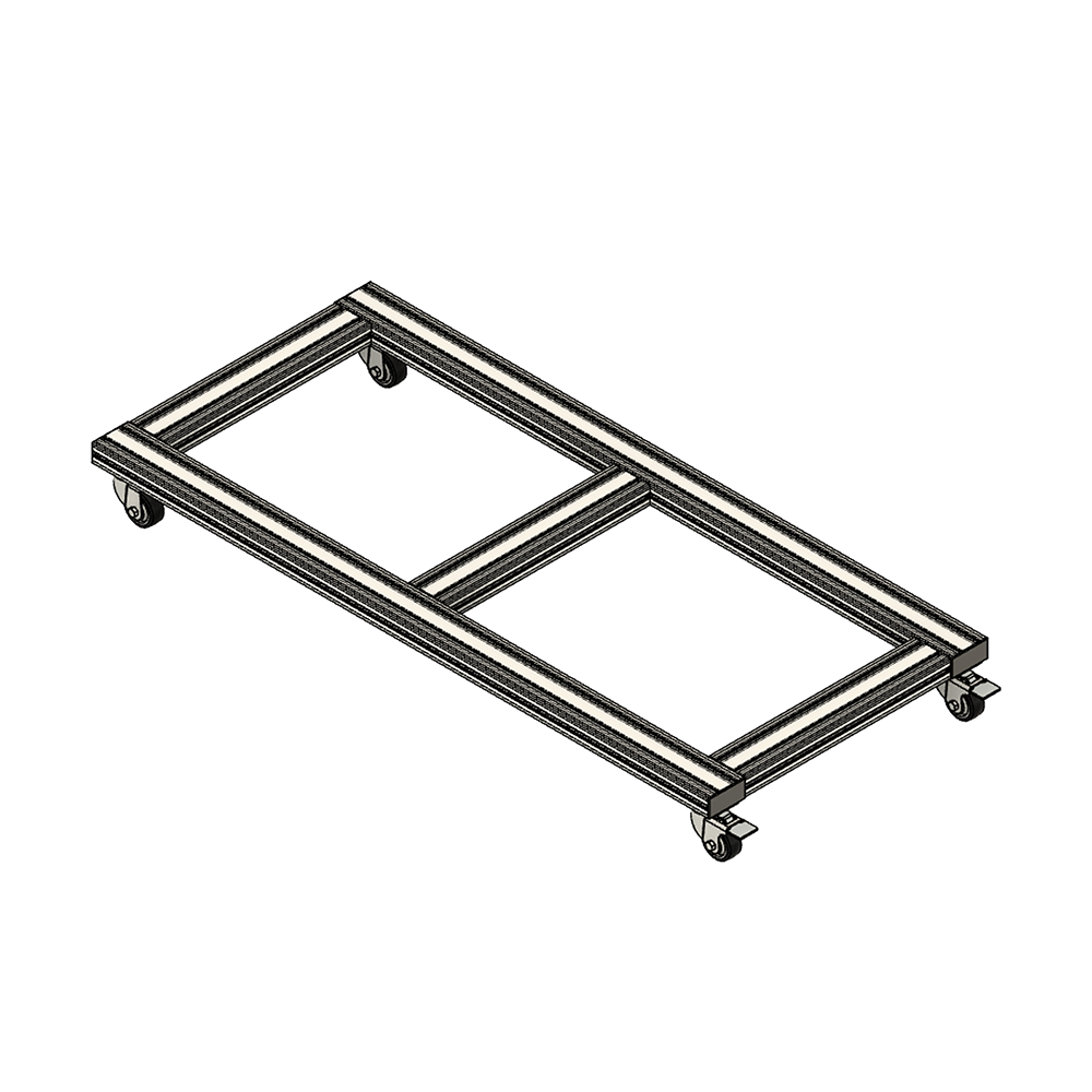 41-190-1SS MODULAR SOLUTIONS REINFORCED CASTER CORNER MOUTNING PLATE FOR CASTER OR FOOT WITH S.S. HARDWARE
